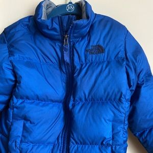 North face toddler boys down jacket.